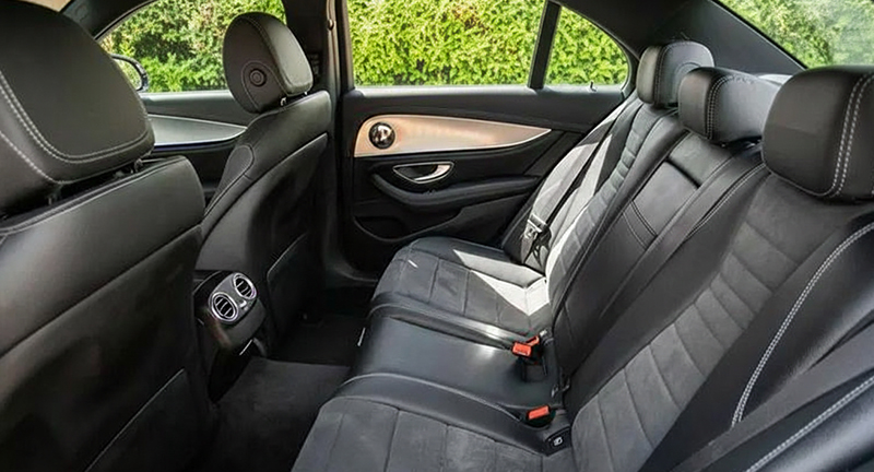 Executive sedan rear seats