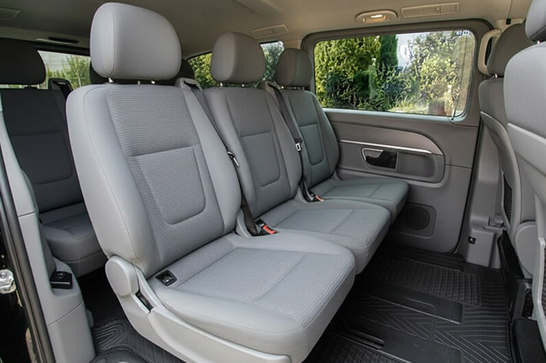 Passenger van interior